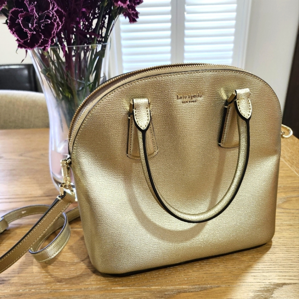 Kate Spade metallic gold purse